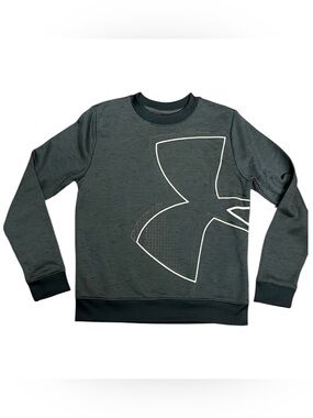 NWOT Under Armour Cold Gear Fleece Lined Crewneck Sweatshirt Charcoal Small